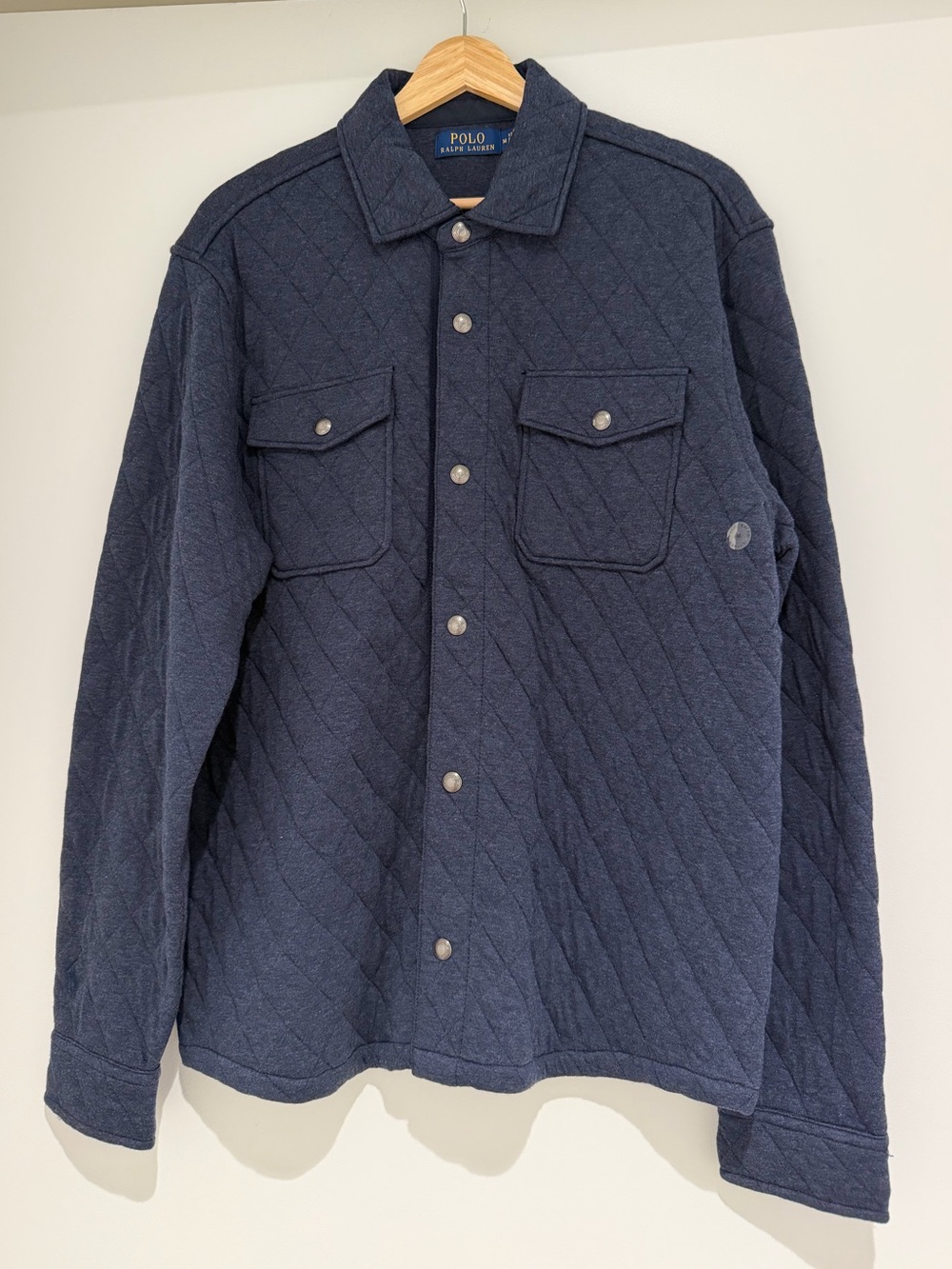 Ralph Lauren Navy Quilted Shirt Jacket